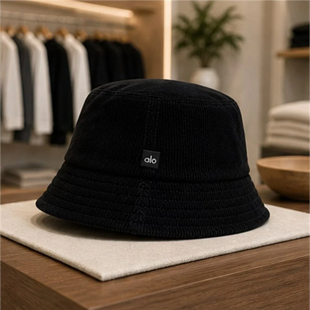 ALO Yoga Black Workout Bucket Hat Sporty